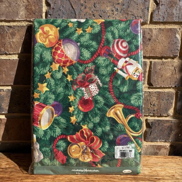 VTG Dayton Hudson Holiday “Chalet”Tablecloth OVAL 60” X 84” 1993 - Picture 5 of 6